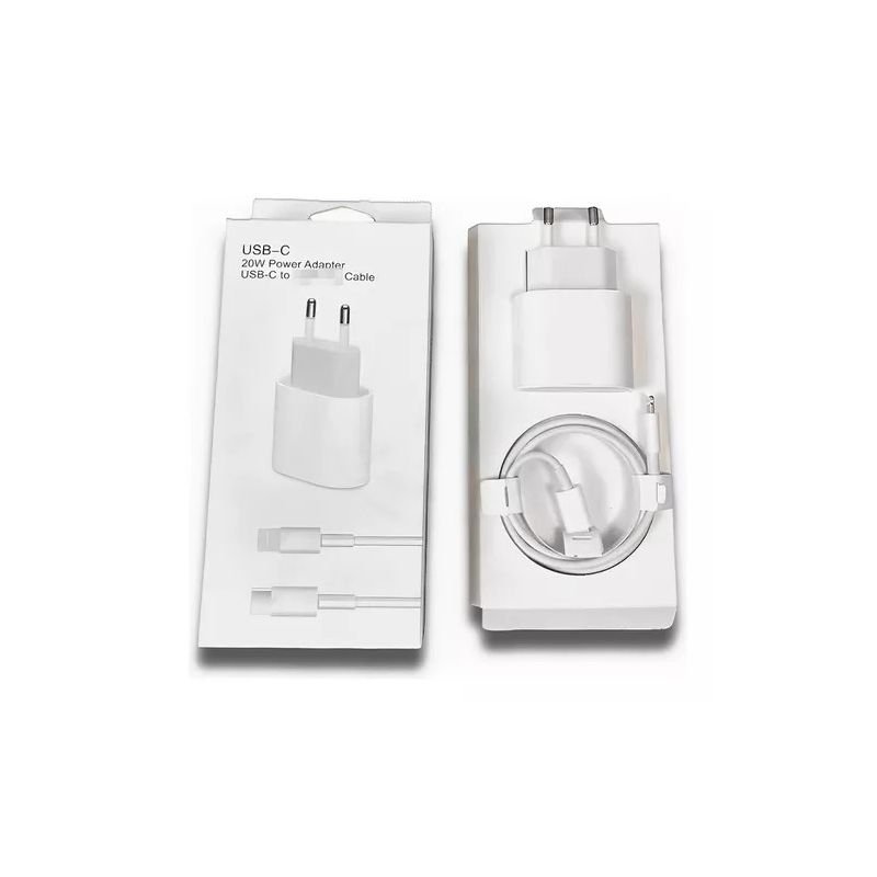 Cabo Carregador USB Compatível iPhone Apple Lightning Branco