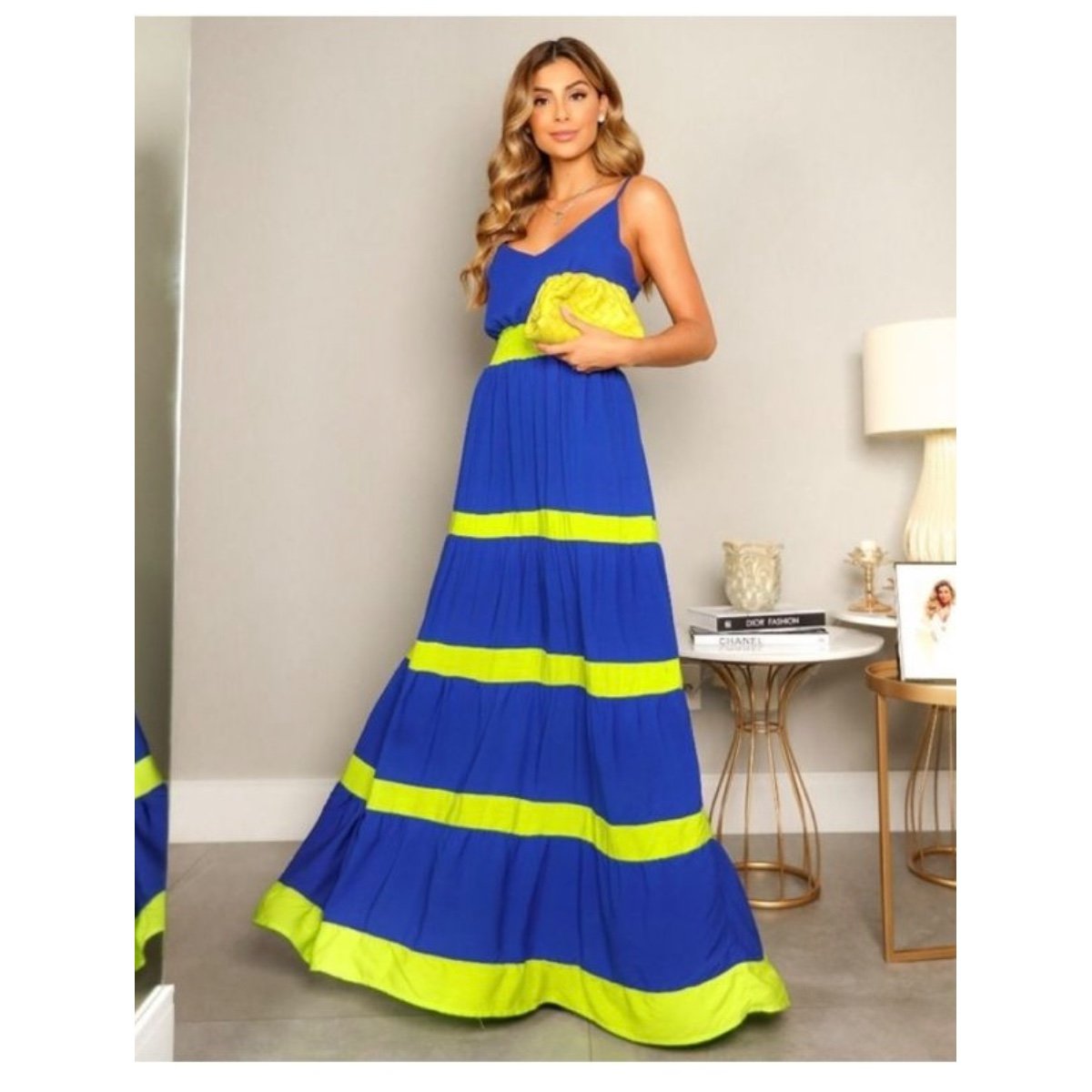 Vestido Thaynara Azul/Lima