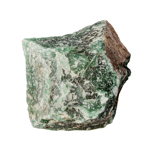 Fotografia da pedra Quartzo verde bruta