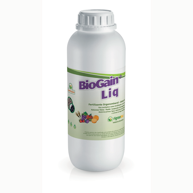 BioGain Liq - Fertilizante líquido de ação bioestimulante à base de algas marinhas