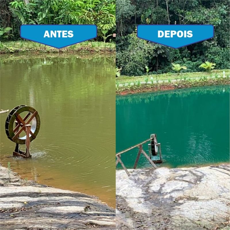 Lago Azul Pó - Corante para lagos, fontes e cascatas ornamentais, atóxico e biodegradável