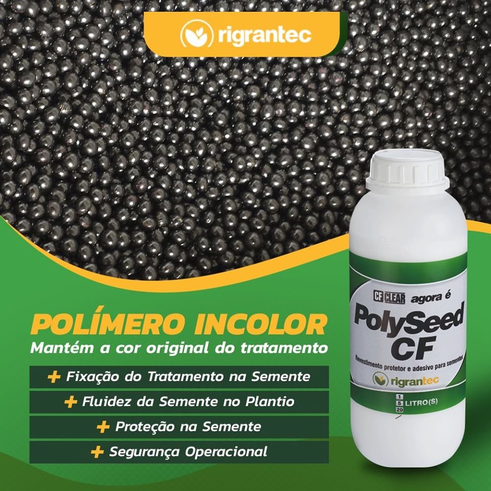 PolySeed CF Adesivo - Polímero incolor para Tratamento de sementes on farm