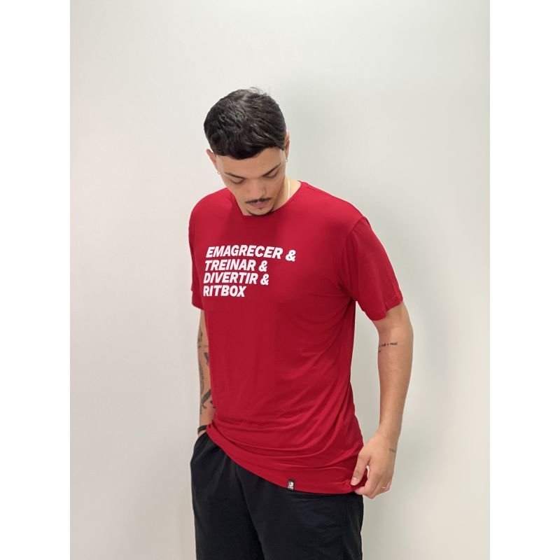 Camiseta Vermelha Frases