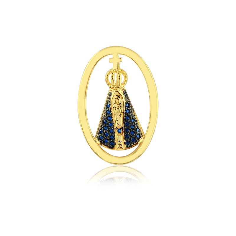 Pingente Nossa Senhora Aparecida em ouro