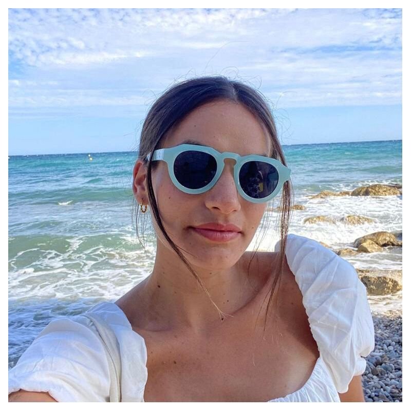 Óculos de sol redondo Sienna - Azul claro
