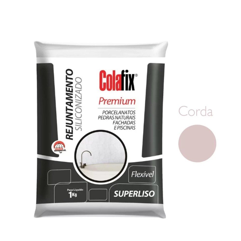 Rejunte Colafix Siliconizado 1Kg - Corda