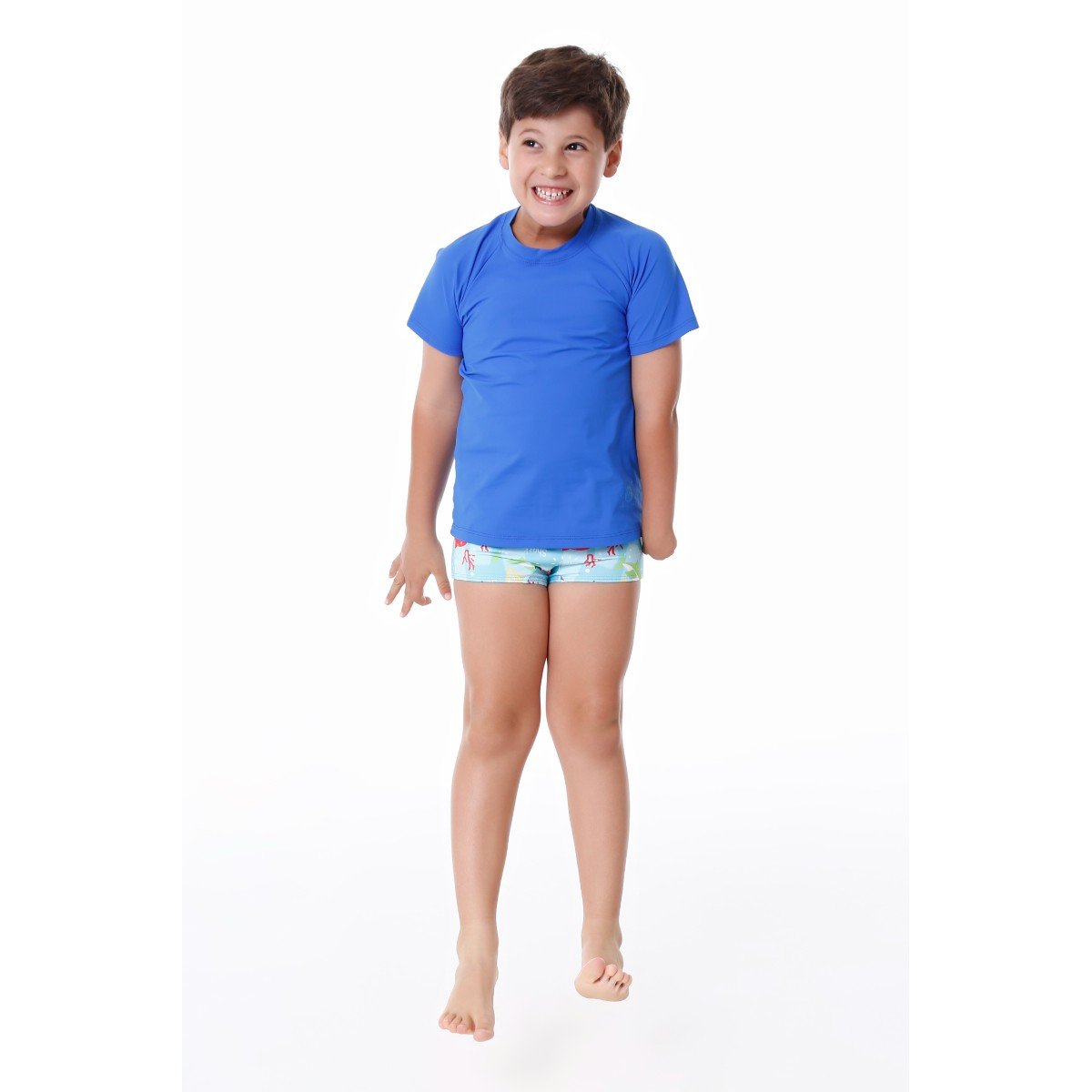 Blusa Infantil de Proteção UV Manga Curta - Cecí
