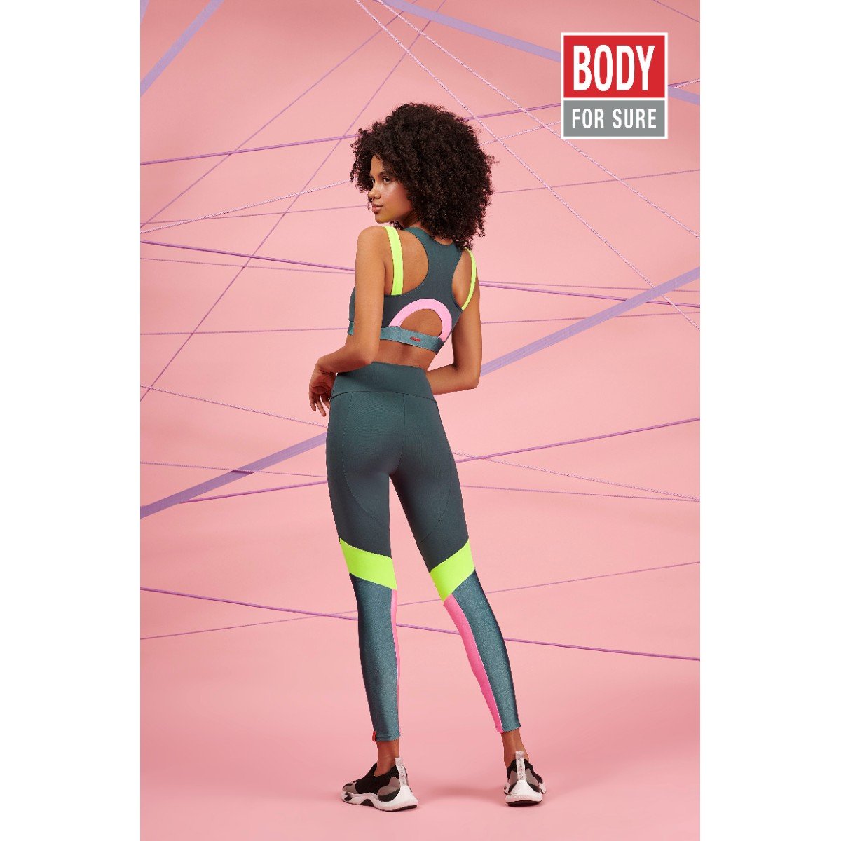 Simone Gauer  Praia e Fitness - Conjunto Top Especial e Legging Sensation  - Body For Sure