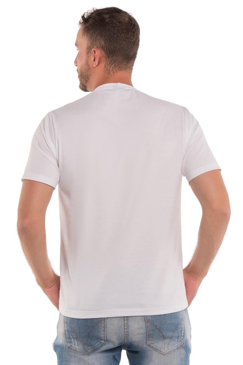 Camiseta Meia Malha Branca