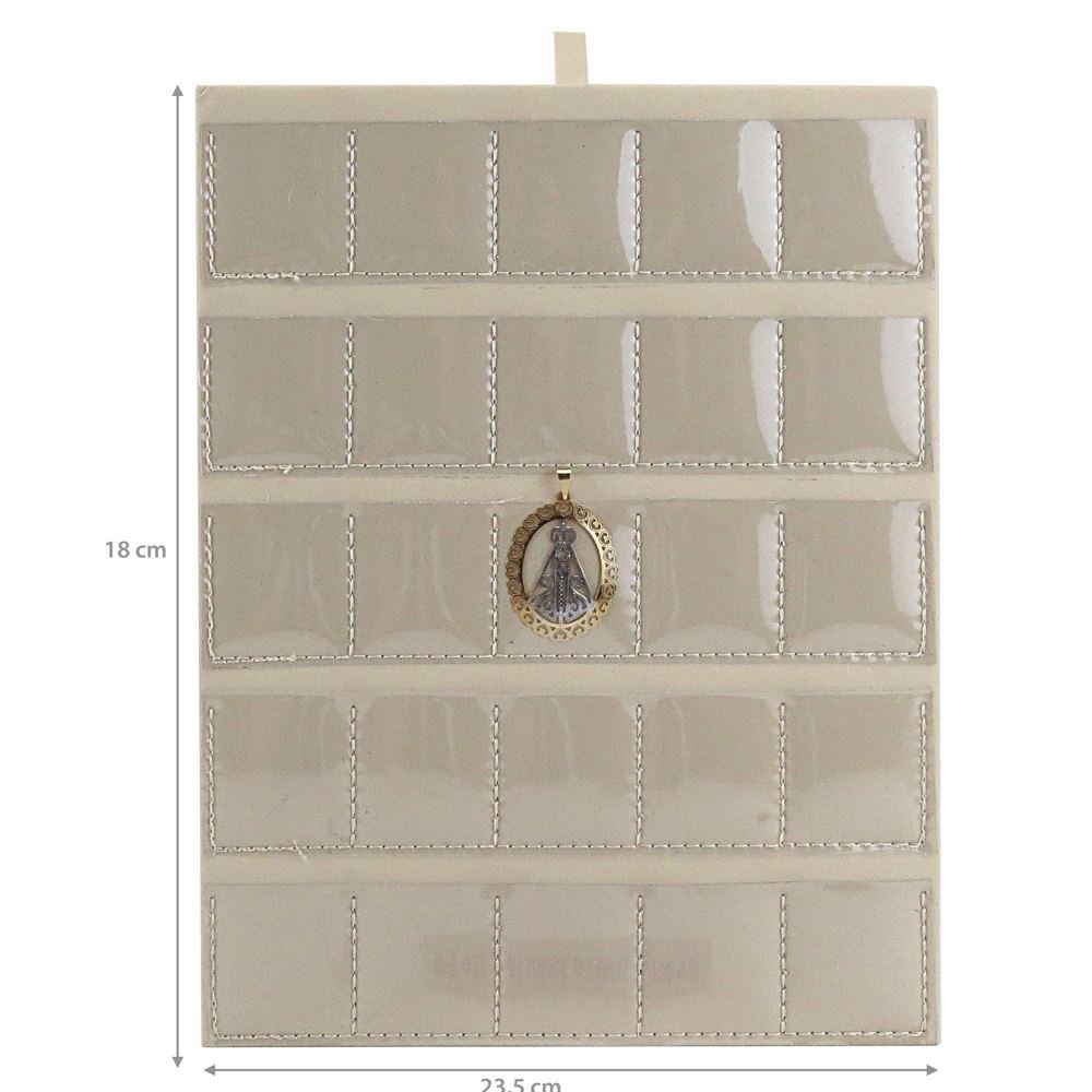 Placa Pequena 25 Envelopes 18x23,5 cm Requinte Vinil Marfim