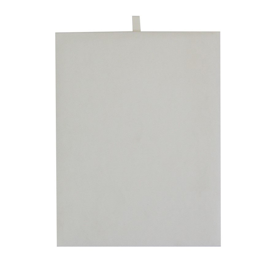 Placa Pequena Lisa 18x23,5 cm Requinte Vinil Branco