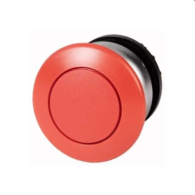 Botão Cogumelo Frontal Vermelho M22-DP-R Eaton