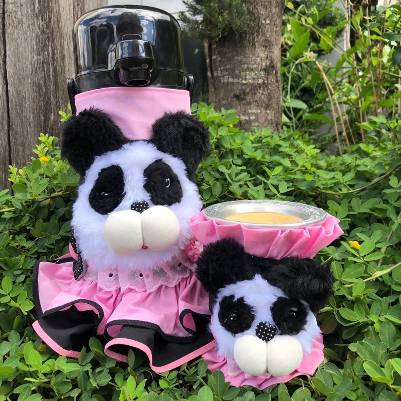 Kit de Capas para Térmica e Cuia Panda Delicado