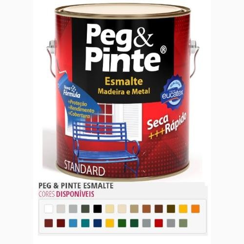 EUCATEX PEG&PINTE ESMALTE 3,6L BRANCO (7500001.01)