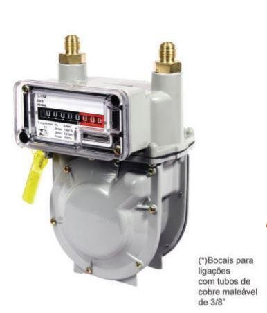 MEDIDOR DE GAS G-0.6 COM CONEXAO LAO (GA3018)