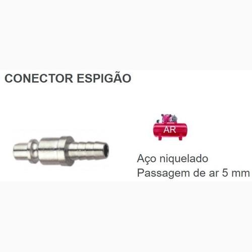CONECTOR ENGATE RAPIDO ESPIGAO 1/4 MANGUEIRA 5/16 RF (0202030060)