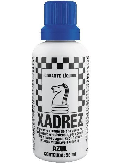 Corante Liquido 50 ml Azul Xadrez
