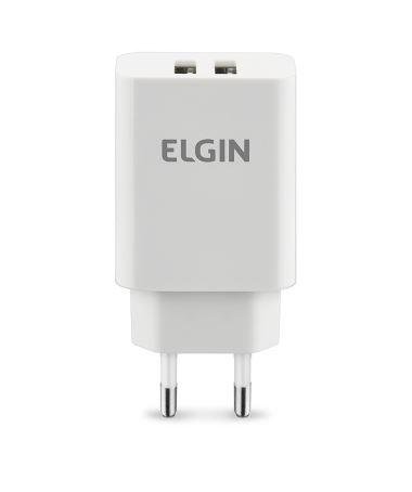CARREGADOR USB PARA T E BIVOLT USB2A 10W ELGIN (46RCT2USB000)