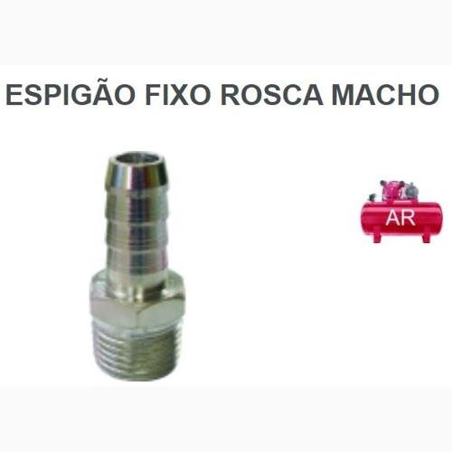 ESPIGAO MANGUEIRA 1/2X1/4 ROSCA MACHO RF (0218010180)