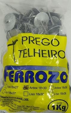 PREGO TELHEIRO 18X30 COM 1KG ARDOX INJETADO FERROZO(6)