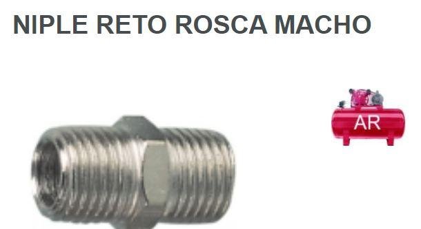 NIPEL RETO 1/8 X 1/8 ROSCA MACHO RF (0218110010)