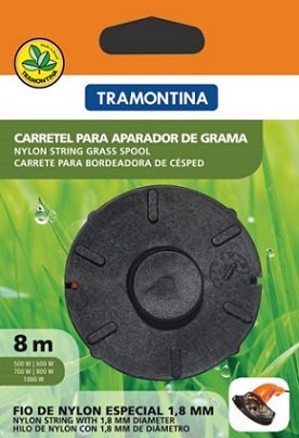 CARRETEL PLASTICO COM 1 FIO DE NYLON 1.8 MM COM 8 MTS PARA APARADORES TRAMONTINA (78799463)
